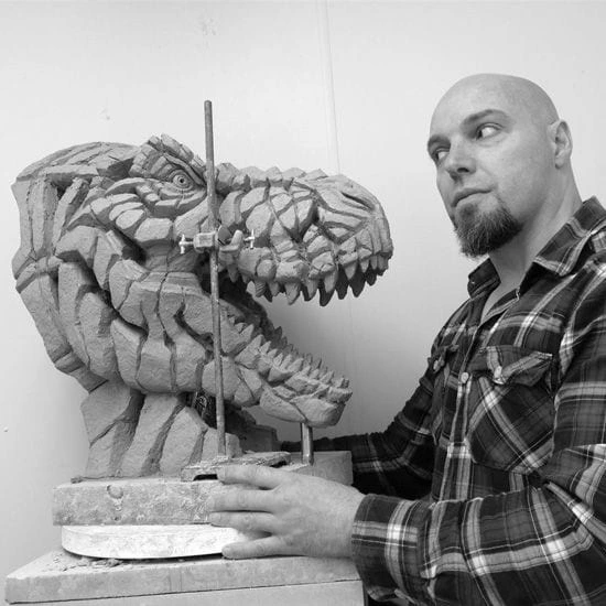 Matt with the T-Rex Sculpt