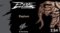 Edge Sculpture Elephant Figure