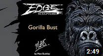 Edge Sculpture Gorilla Bust