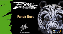 Edge Sculpture Panda Bust