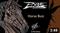 Edge Sculpture Horse Bust