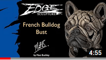 Edge Sculpture French Bulldog Bust